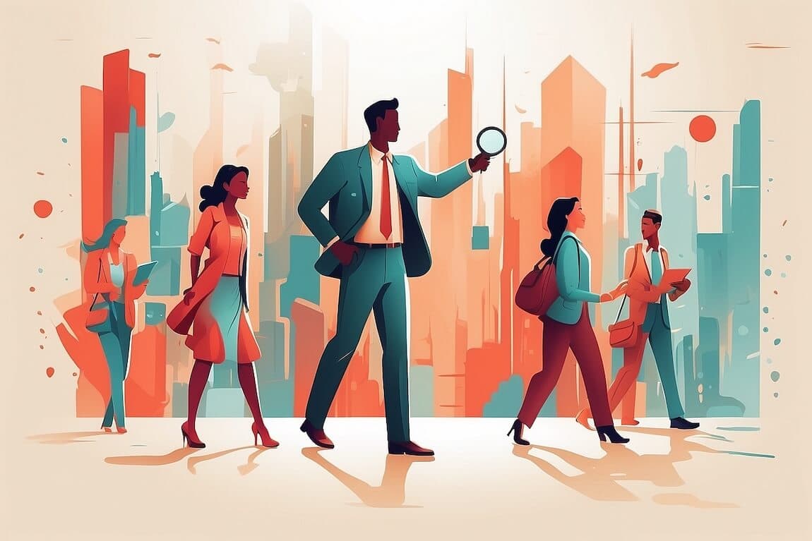 Diverse candidates search with magnifying glass