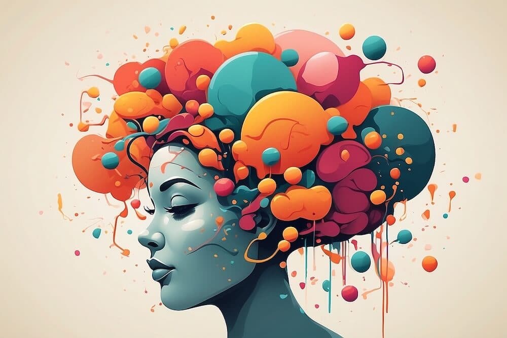 Head brimming with ideas